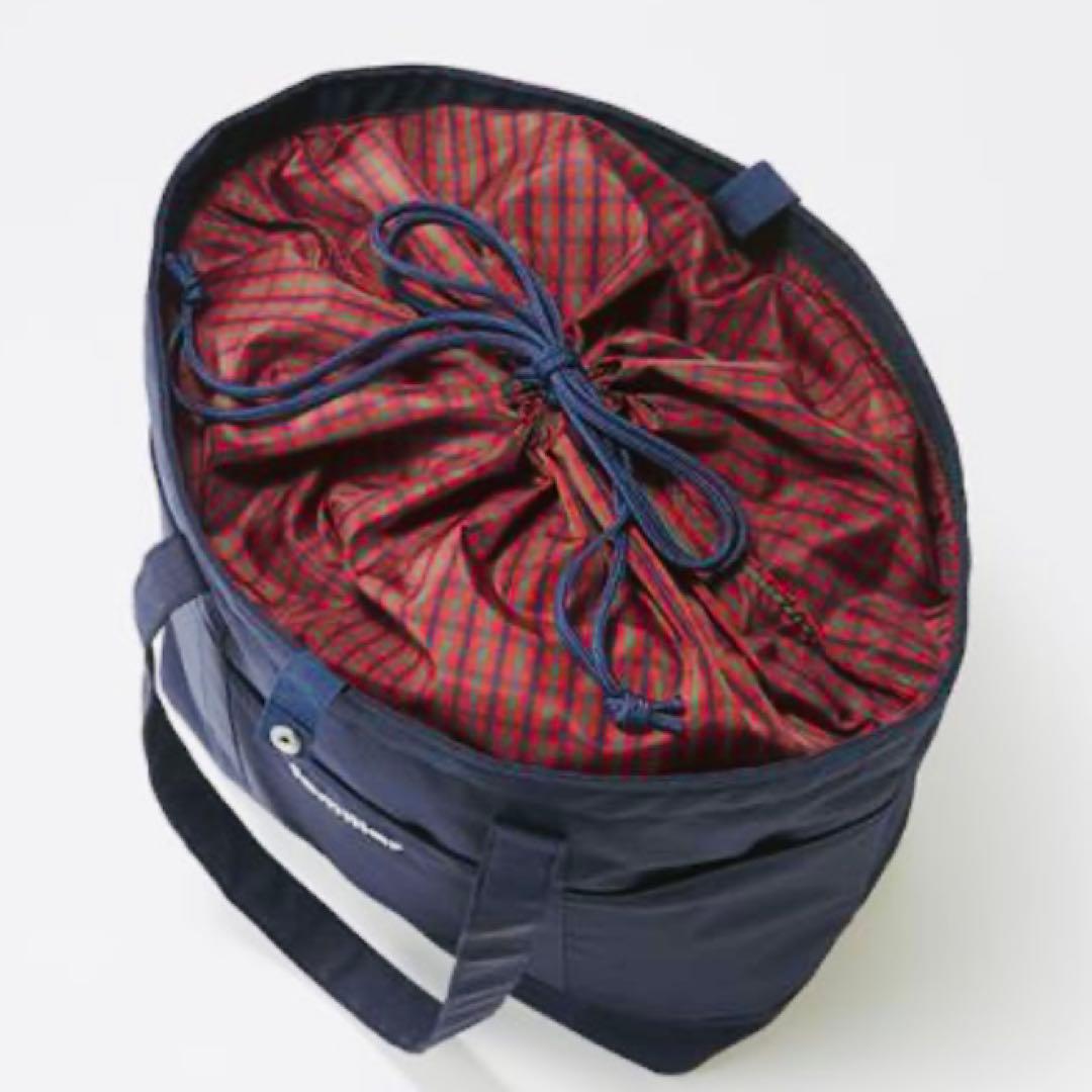 【極美品✨】familiar マザーズバッグ 青チェック【現行品】