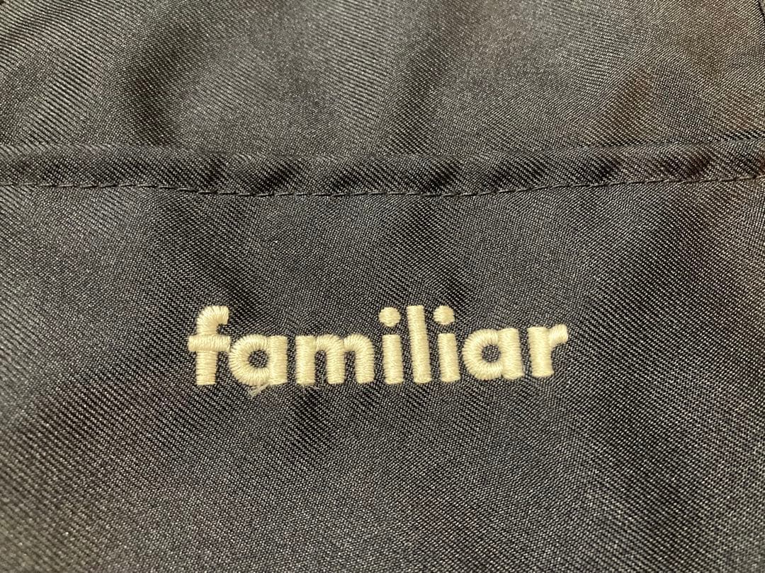 【極美品✨】familiar マザーズバッグ 青チェック【現行品】