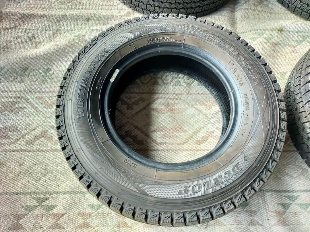 トラック用　スタッドレス　155R12　　8PR 2022年製　4本　山あり