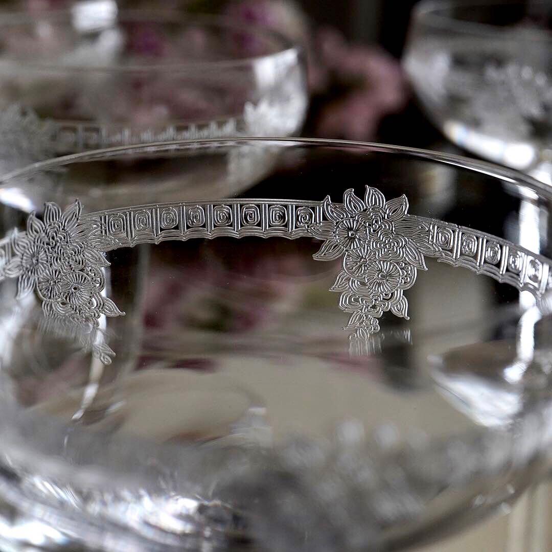 美品★極希少オールドサンルイ★COLIコリ★シャンパンクープ グラス★6脚★レア