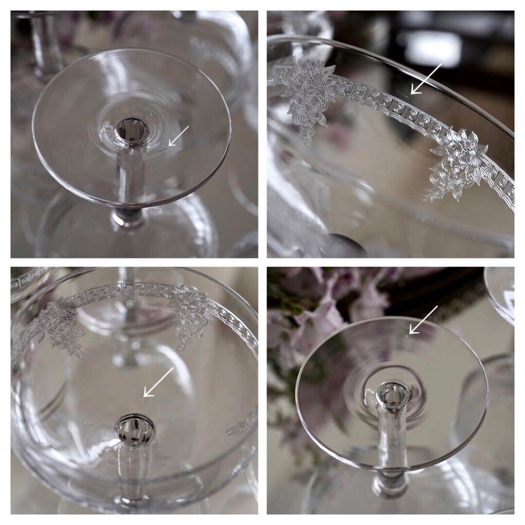 美品★極希少オールドサンルイ★COLIコリ★シャンパンクープ グラス★6脚★レア