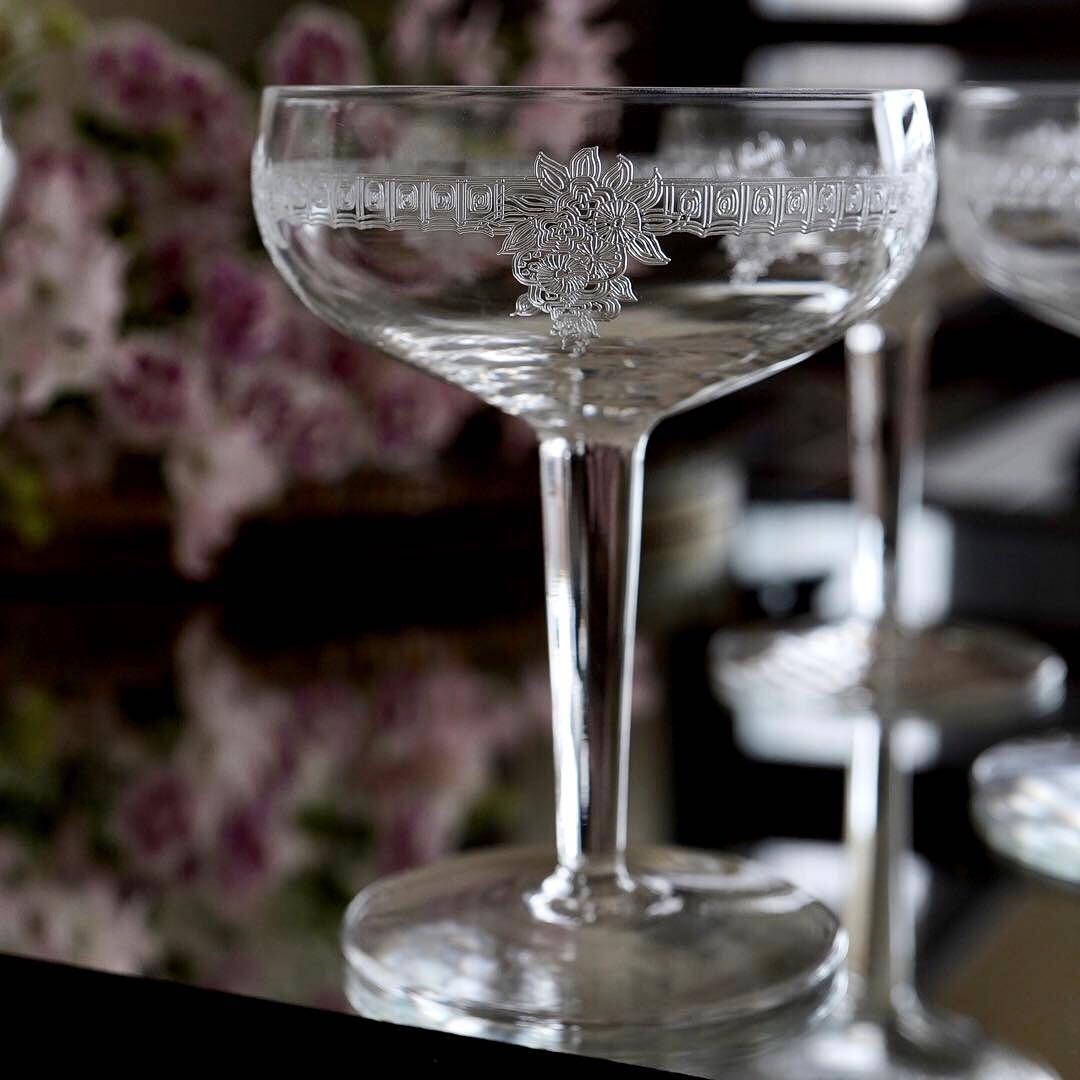 美品★極希少オールドサンルイ★COLIコリ★シャンパンクープ グラス★6脚★レア