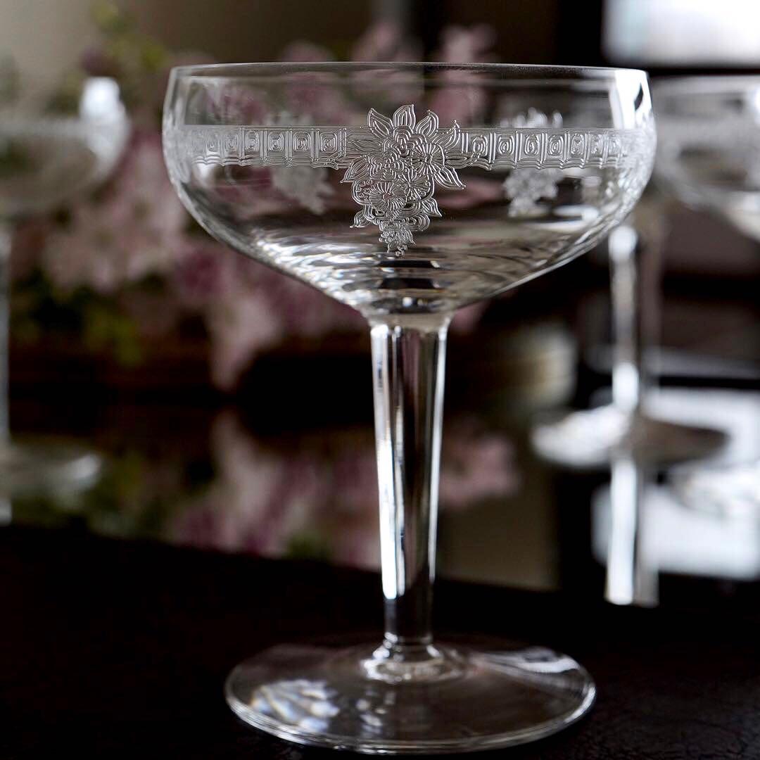 美品★極希少オールドサンルイ★COLIコリ★シャンパンクープ グラス★6脚★レア