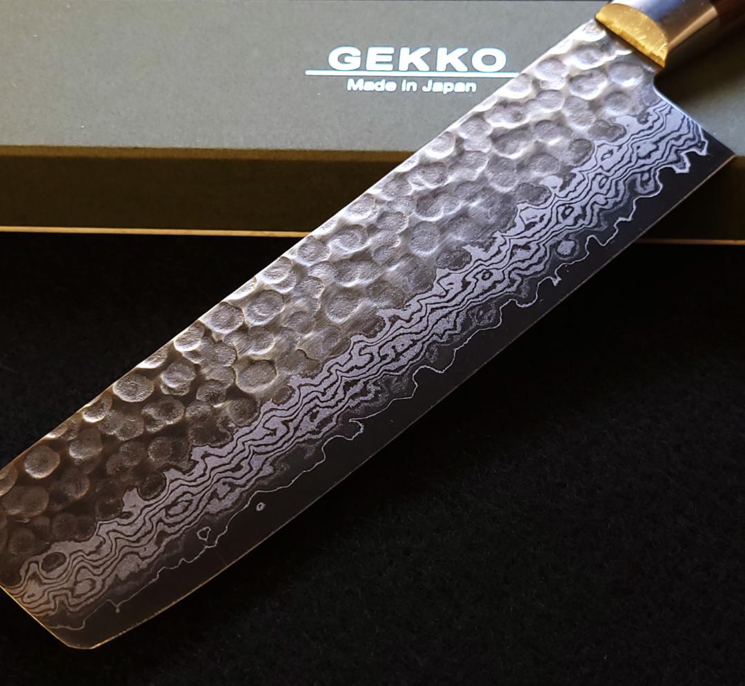 J*C様 VG10 ダマスカス 菜切（万能）包丁165mm G1707E 月光作