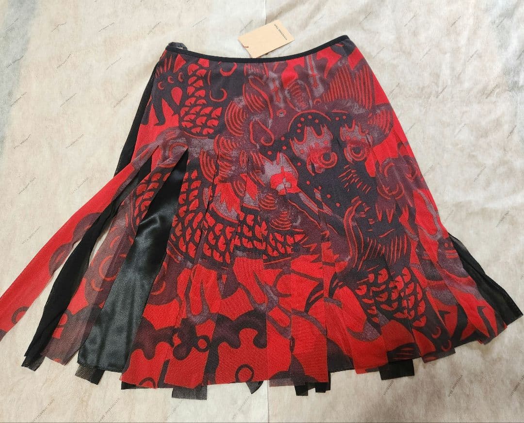 ヴィヴィアンタム・ドラゴン・龍・短冊・インポートスカート・タグ付き