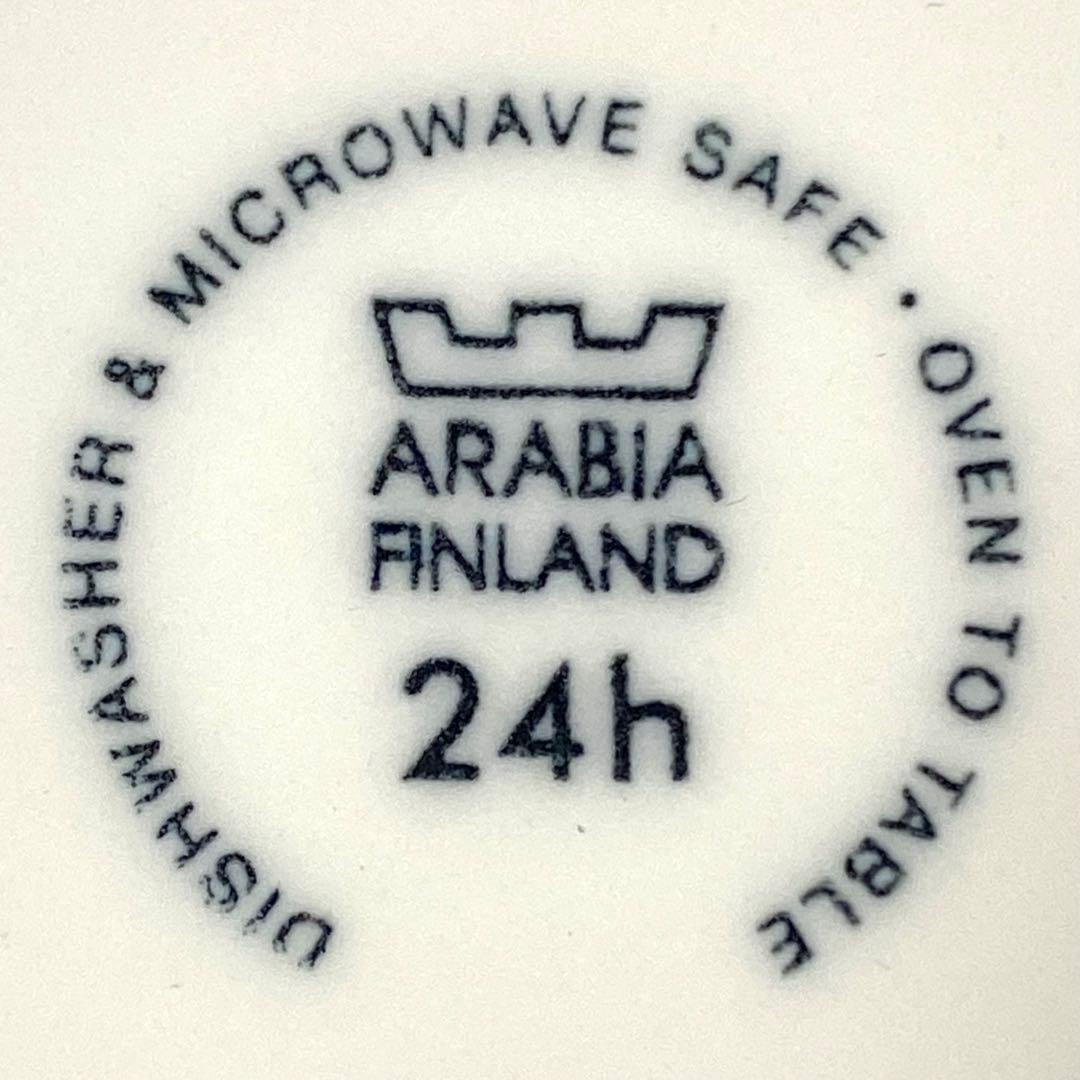 アラビア24hアベックプレート　26cmブルー　2枚セット　旧刻印　新品