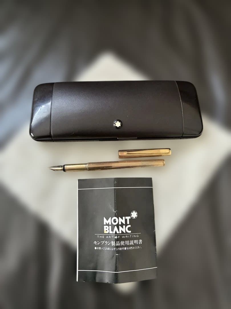 ◾️MONT BLANC モンブラン◾️ノブレス万年筆◾️ゴールド◾️化粧箱、冊子付◾️