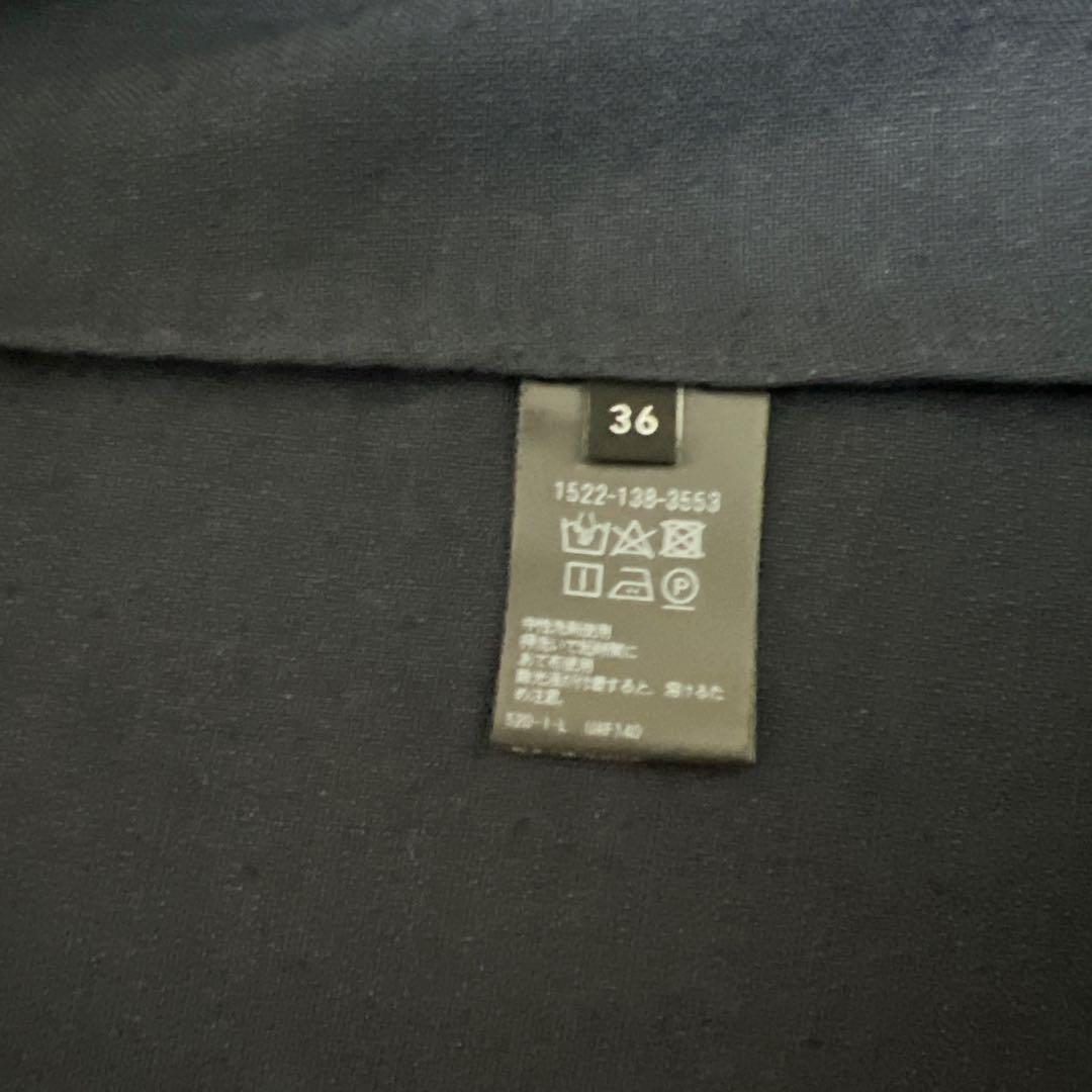 ユナイテッドアローズネイビーパンツスーツ ノーカラー