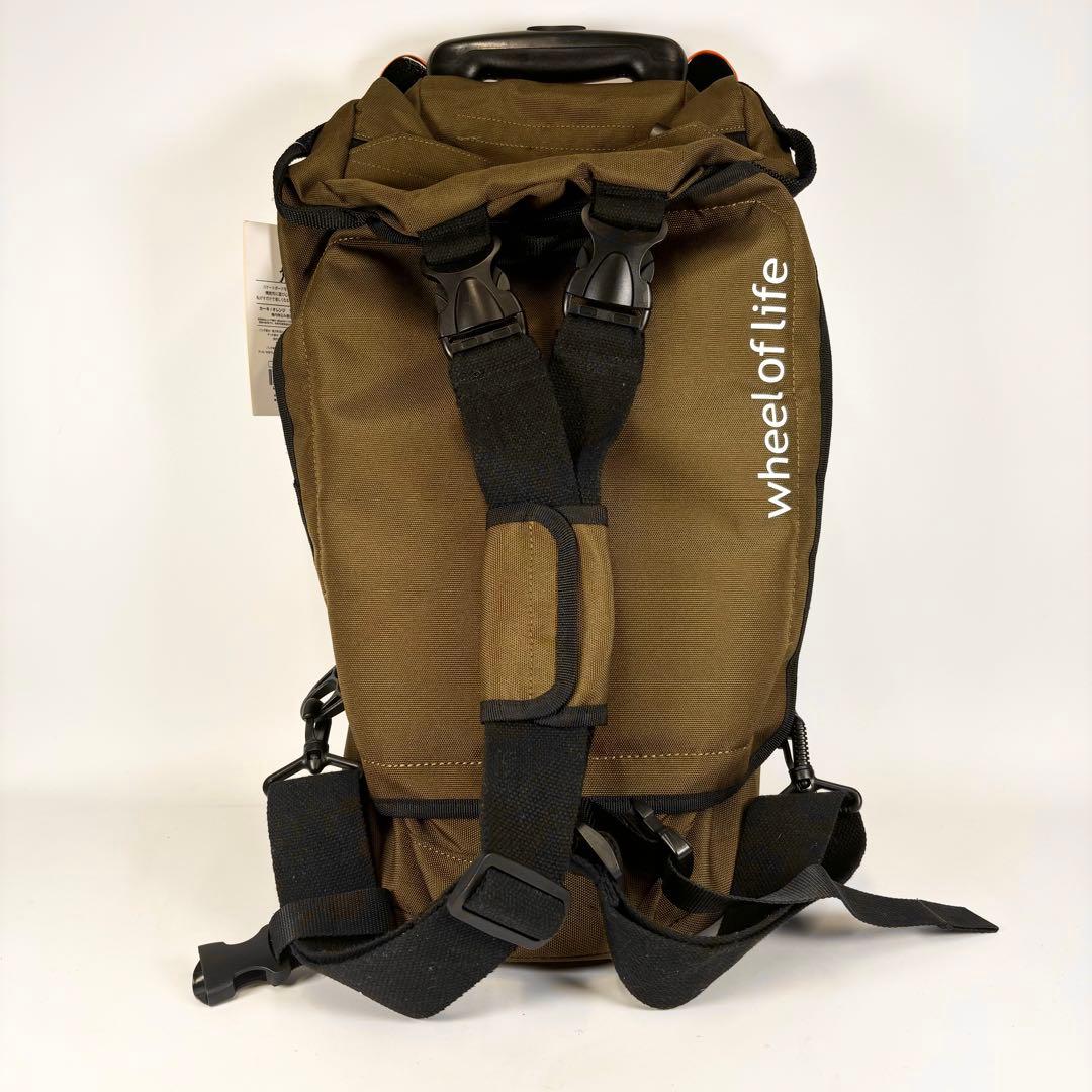 ホイールオブライフ　キャリーバッグ　3way カーキ　機内持込可　24L 3kg