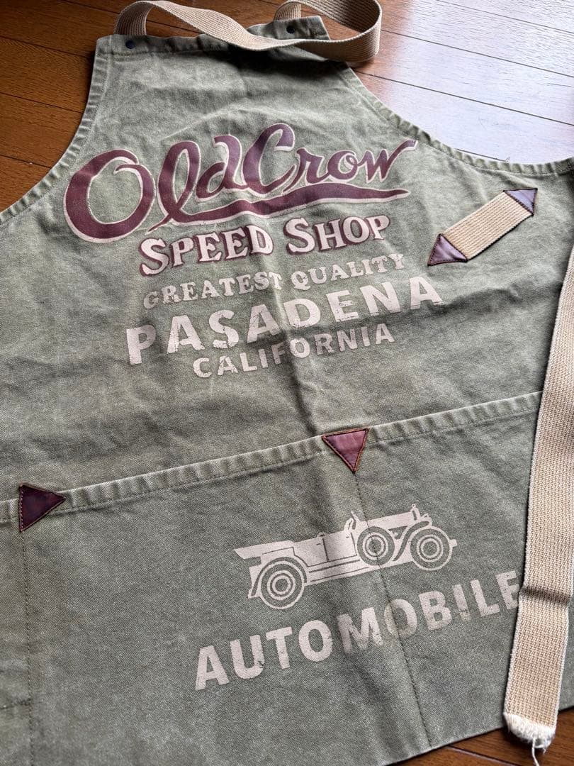 OLD CROW ビンテージ エプロン CROW BRAND グラッドハンド