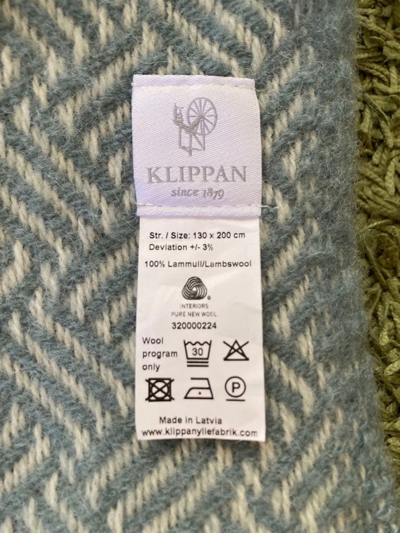 KLIPPAN Samba／サンバ ウールスローケット 130x200cm