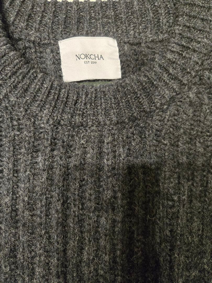 トップス Nokcha vintage like accent knit