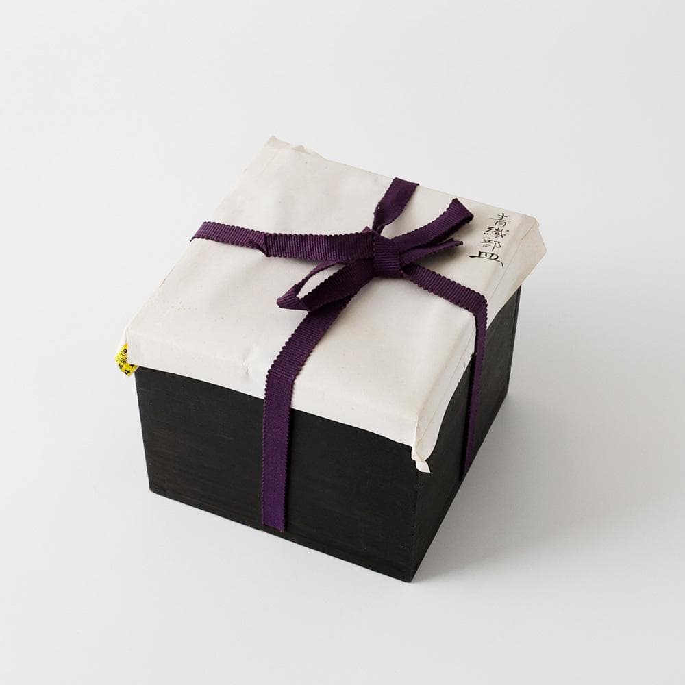 清山窯 織部焼 銘々皿 手塩皿 五客 漆箱入 茶道具 菓子器