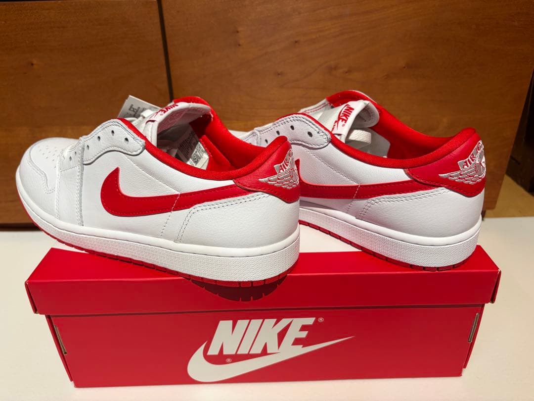 新品未使用　エアジョーダン1 LOW OG \"white/Red\" 28.5cm