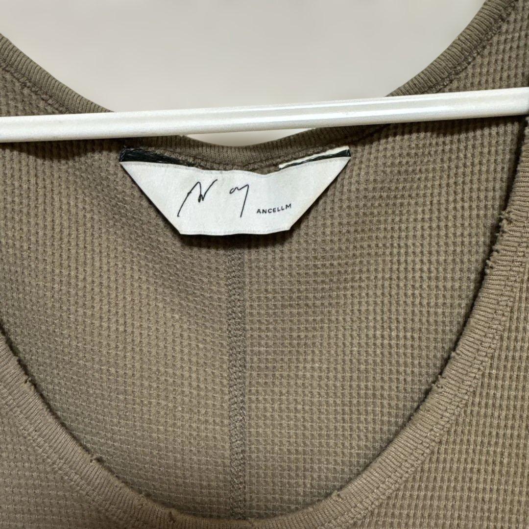 トップス ANCELLM DAMAGE WAFFLE TANKTOP