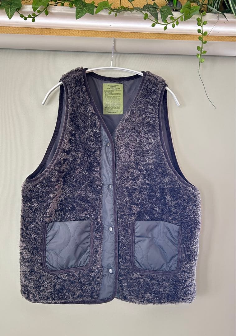 【今季完売品】未使用　アソートファーベスト　チャコール