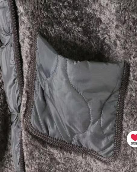 【今季完売品】未使用　アソートファーベスト　チャコール