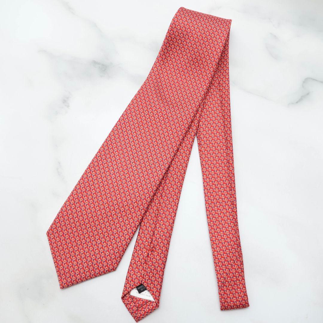 マリネッラ 朱色 ネクタイ