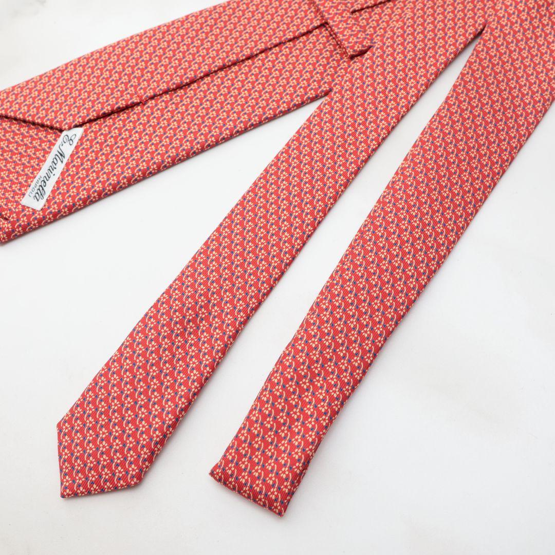 マリネッラ 朱色 ネクタイ