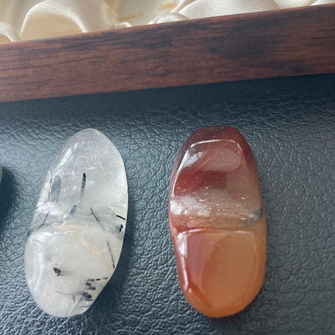 お箸置き　５種類のストーン　石　インテリア　アンティーク