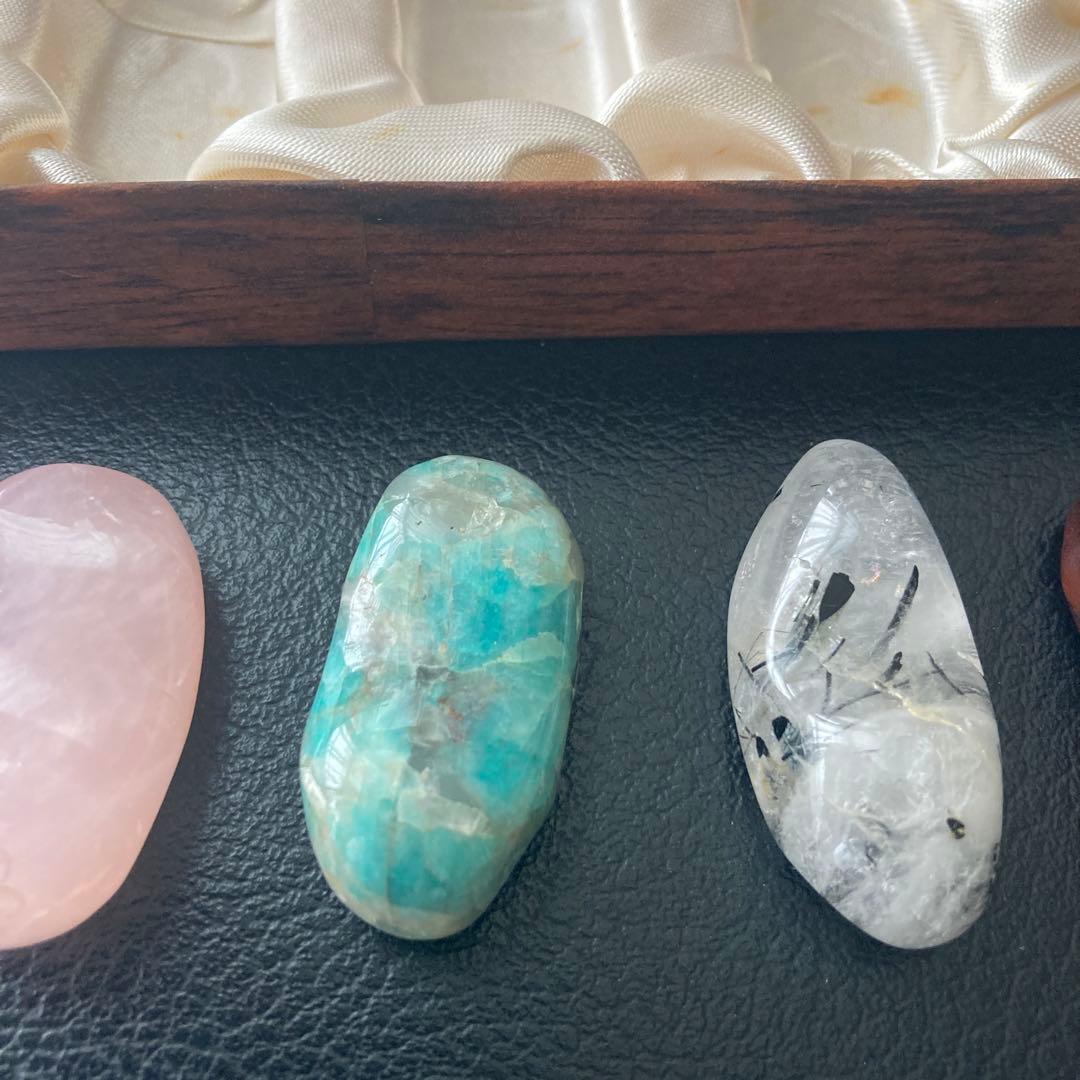 お箸置き　５種類のストーン　石　インテリア　アンティーク