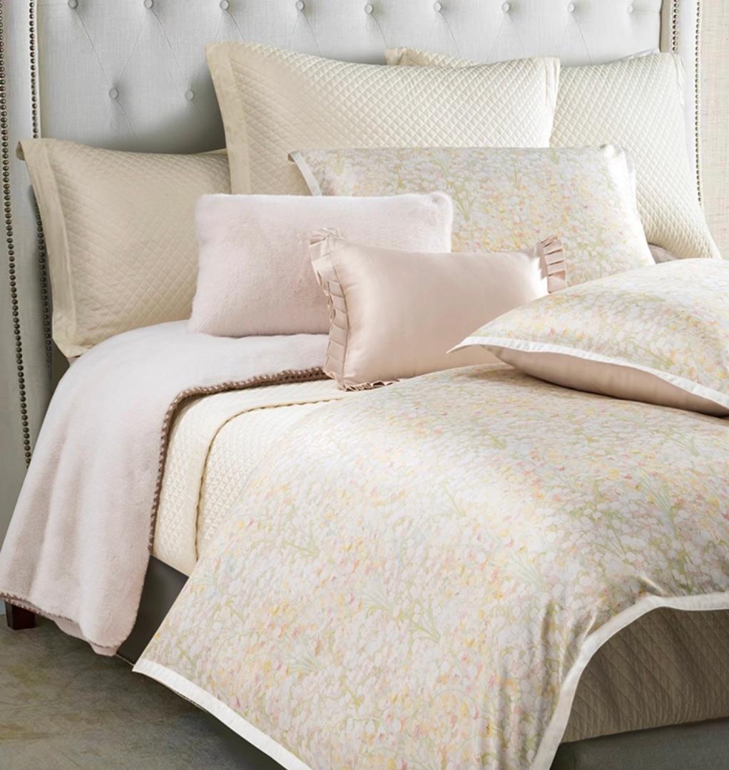 サイズオーダー可 すずらん エジプト超長綿 600TC ベッドシーツ ４点セット