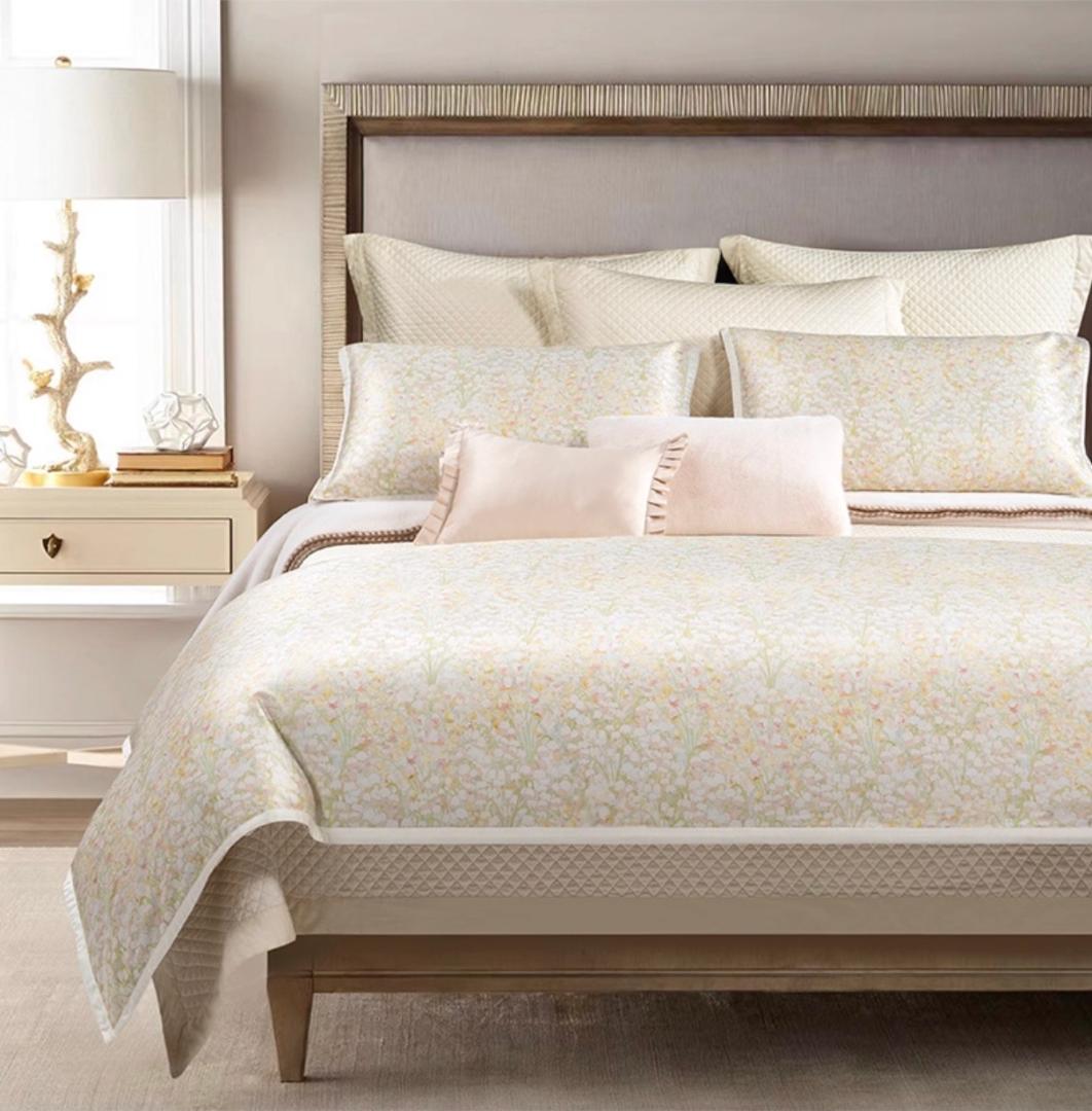 サイズオーダー可 すずらん エジプト超長綿 600TC ベッドシーツ ４点セット