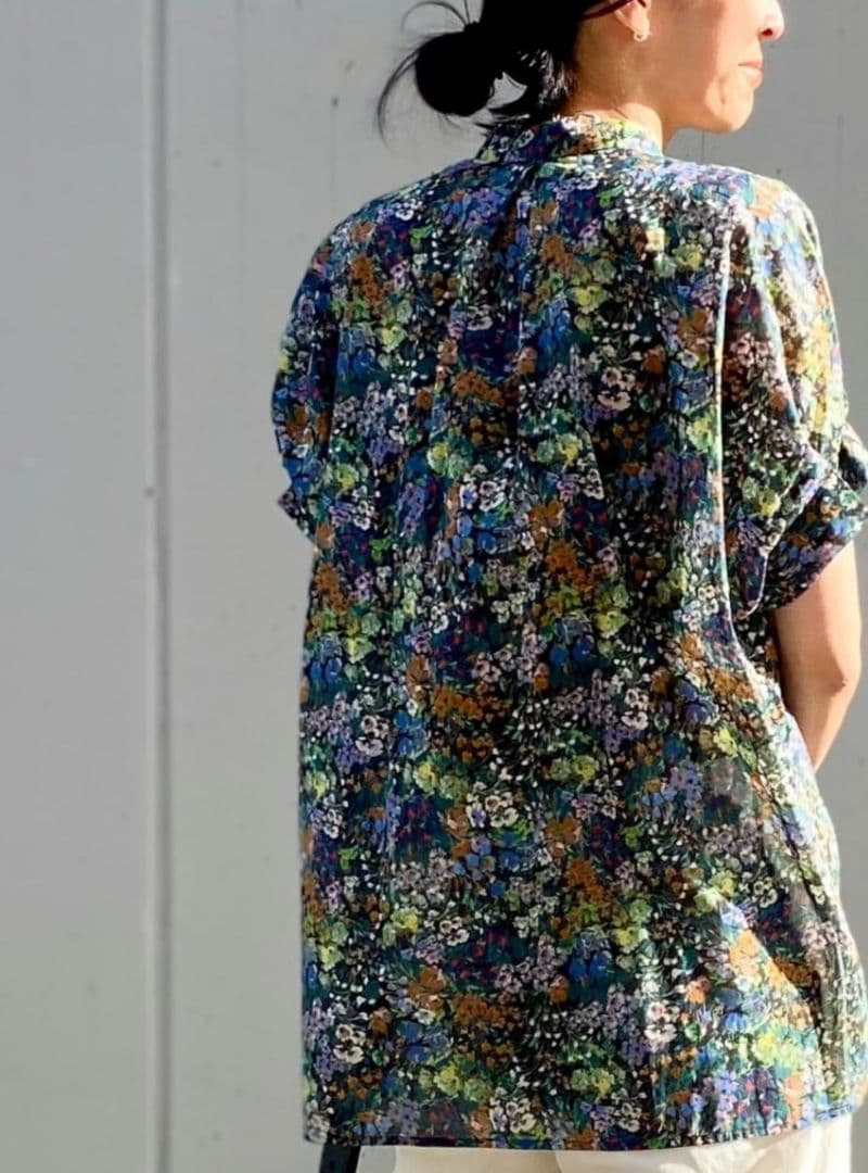 JOURNAL STANDARD L'ESSAGE タックスリーブシャツ　花柄