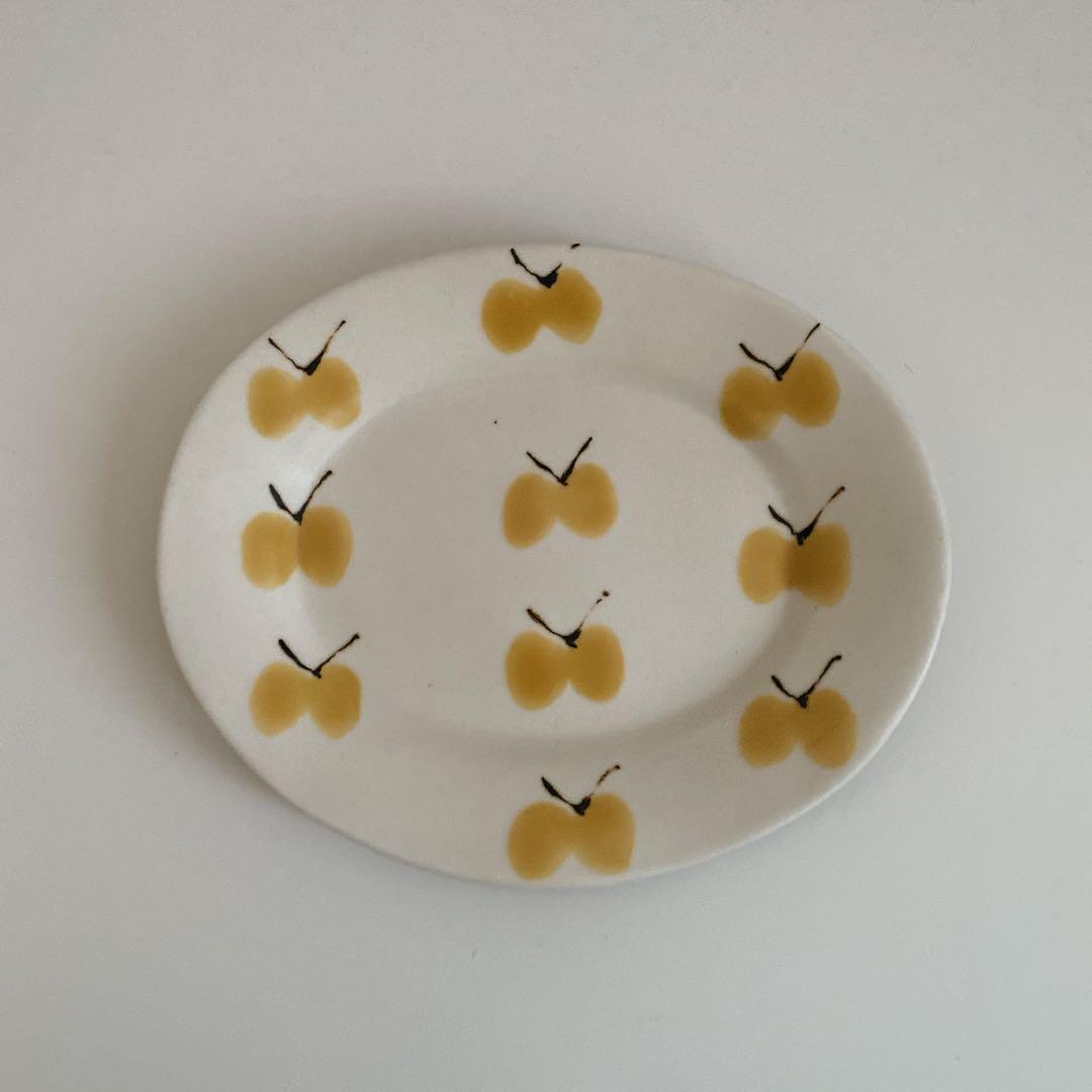 石木文 てふてふ オーバルプレート4枚セット