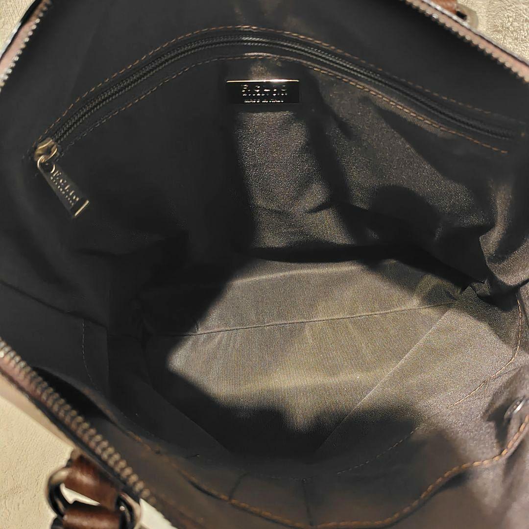 F.CLIO エフクリオ　2wayトートバッグ ビジネスバッグ　ブラウン　レザー