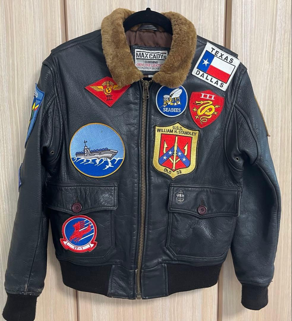 は*つ様 MAX CADY's G-1トップガン レザー フライトジャケット S