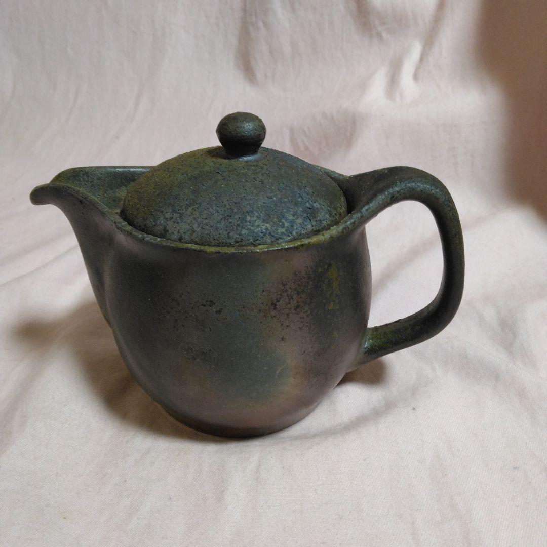 備前焼　小野田瑞穂作　備前急須