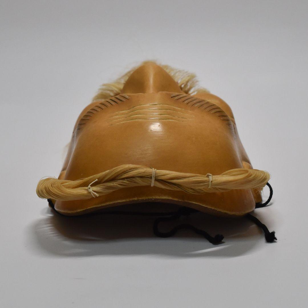 能面 朝倉尉 烙印あり 能面袋付き 美品(I2)