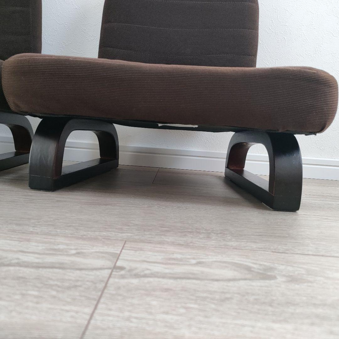 [山善] 座椅子 座敷用椅子 あぐら座椅子 幅46cm折りたたみ 3脚セット