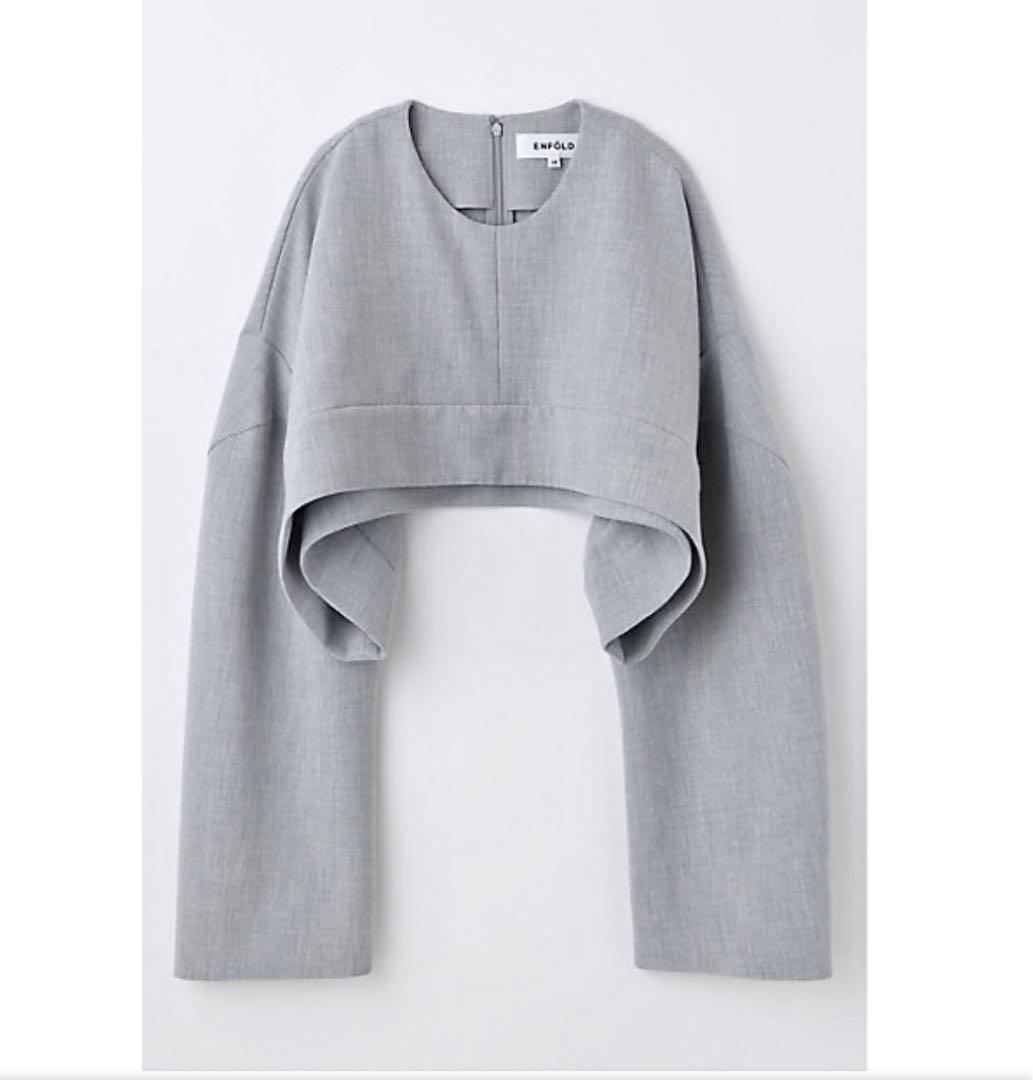 トップス Enfold ENFOLD CROPPED PULLOVER