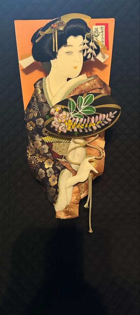 押絵羽子板 高さ約53cm｜金糸・刺繍 華やかな伝統工芸 正月飾り