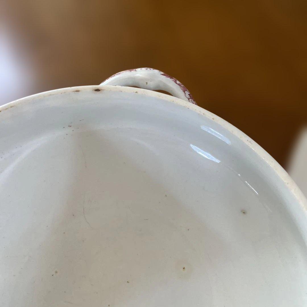 フランスアンティークスープチューリン赤