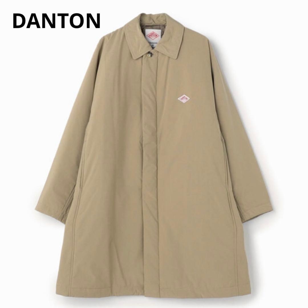 ダントン　ステンカラー　インサレーション　中綿コート　ベージュ
