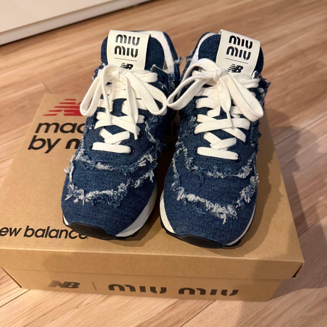 値下しました　Miu Miu New Balance デニムスニーカー