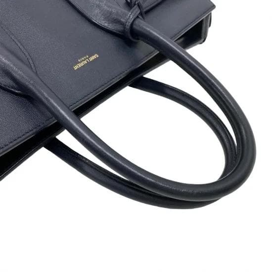 サンローラン レザー サック ド ジュール ベイビー ハンドバッグ