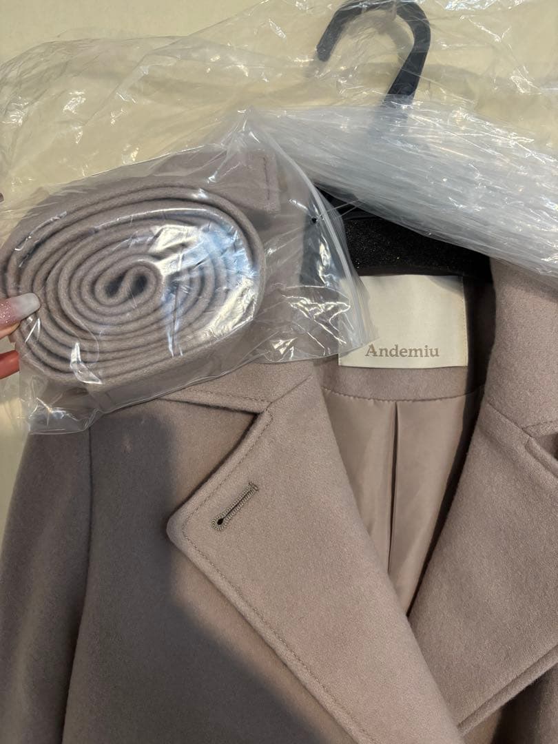 【新品未使用】今期 完売 Andemiu メルトンウール スタンドカラーコート