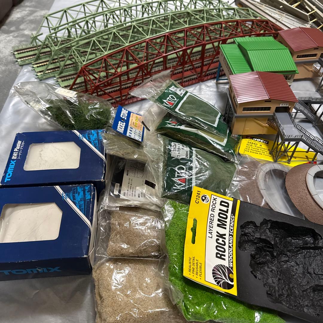［ジャンク］鉄道模型　Nゲージ　ストラクチャー　大型トラス橋他　大量　まとめ