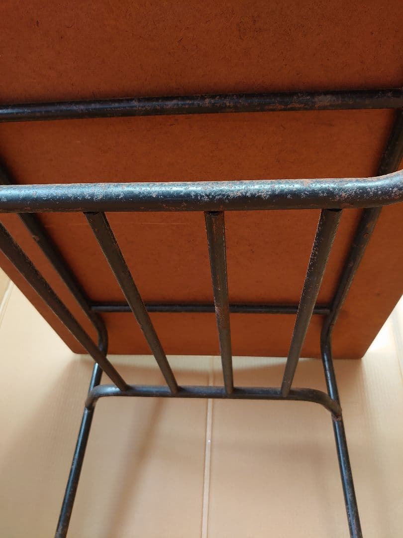昭和レトロ アイアン脚 食堂テーブル アンティーク 家具 グリーン 古道具