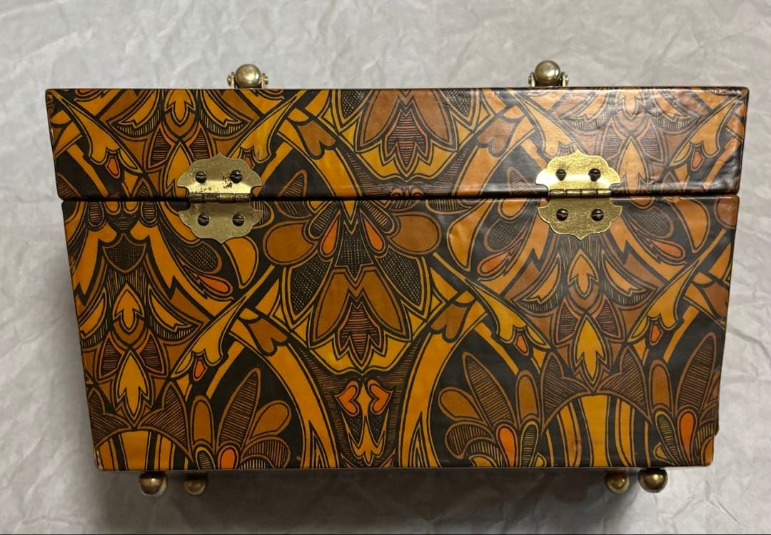 ロンドンアンティーク 木製バッグ(ボックス)