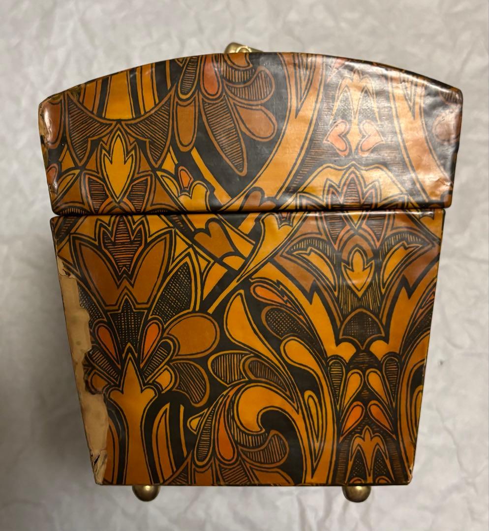 ロンドンアンティーク 木製バッグ(ボックス)