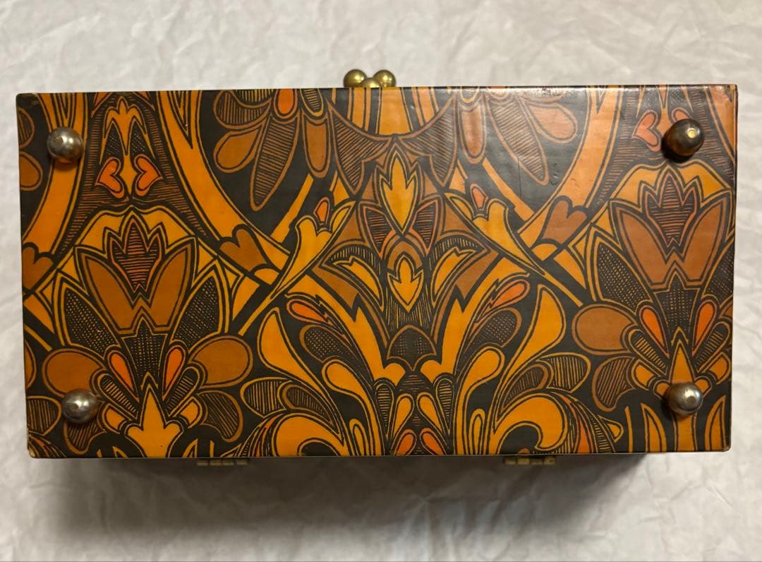 ロンドンアンティーク 木製バッグ(ボックス)