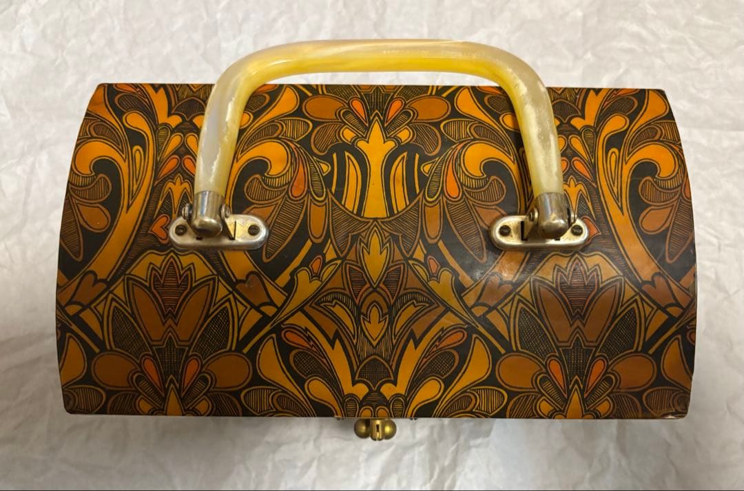 ロンドンアンティーク 木製バッグ(ボックス)