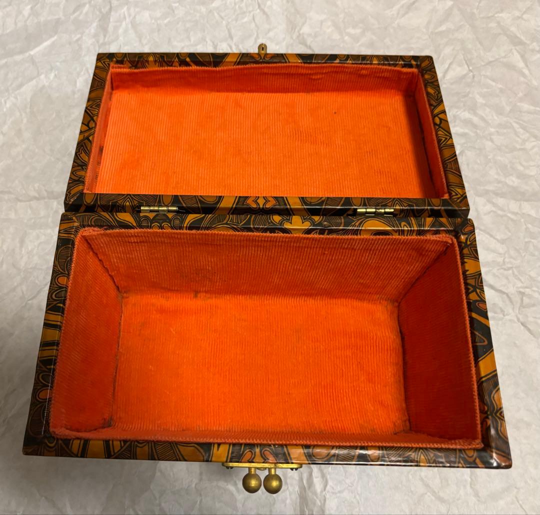 ロンドンアンティーク 木製バッグ(ボックス)