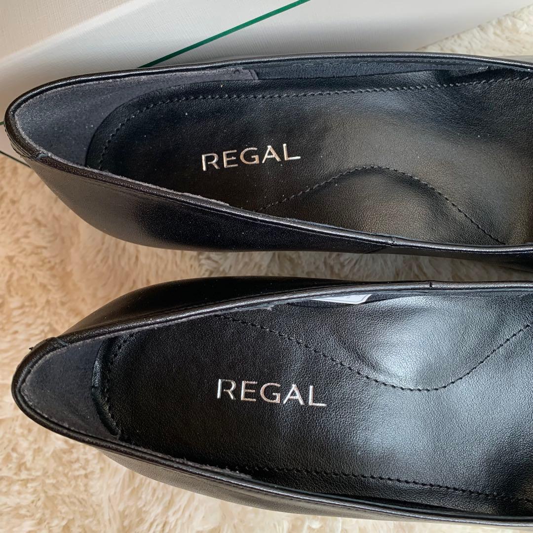 新品　REGAL リーガル　黒　パンプス オフィス　本革