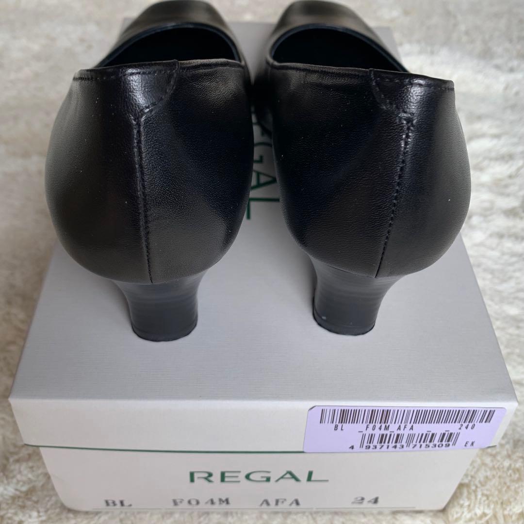 新品　REGAL リーガル　黒　パンプス オフィス　本革